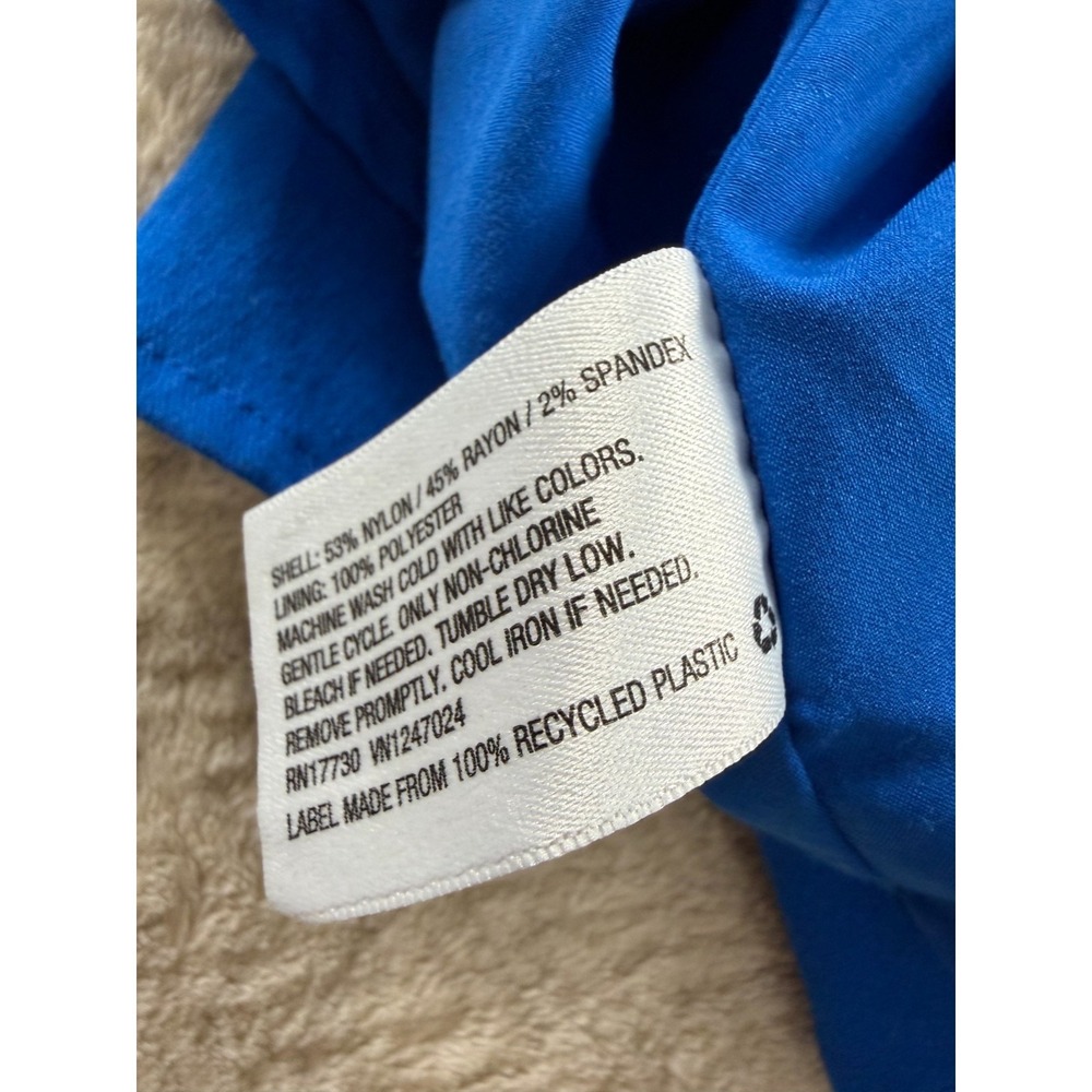 A New Day Fit & Flare Dress Womens S Royal Blue Classic Sleeveless - Picture 6 of 12
